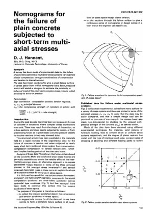 Nomograms for the Failure of Plain Concrete Subjected to Short-term Multi-axial Stresses