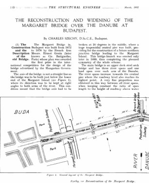 The Reconstruction and Widening of the Margaret Bridge Over the Danube at Budapest
