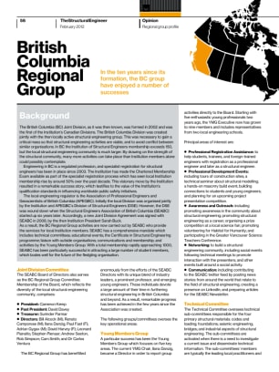 Regional Group Profile (British Columbia, Canada)