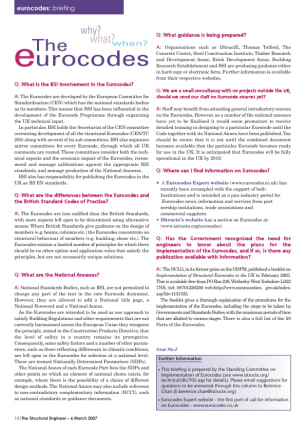 Eurocodes: Issue 2