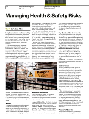 Managing Health & Safety Risks (No. 41): Safe demolition