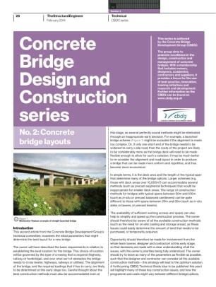 Concrete Bridge Design and Construction. No. 2: Concrete bridge layouts