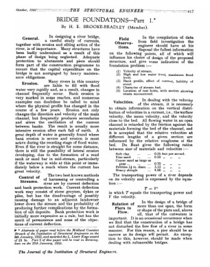 Bridge Foundations-Part  I