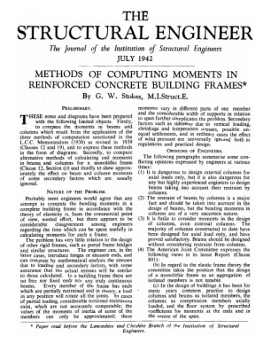 Methods of Computing Moments in Reinforced Building Frames