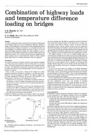 Combination of Highway Loads and Temperature Difference Loads on Bridges