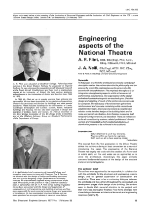 Engineering Aspects of the National Theatre