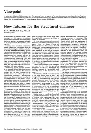 New Futures for the Structural Engineer