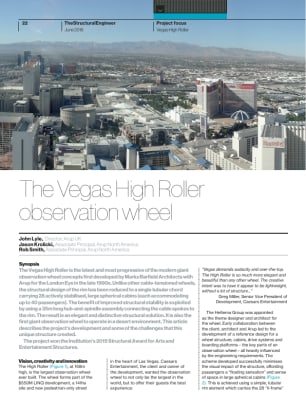 The Vegas High Roller observation wheel
