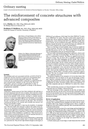The Reinforcement of Concrete Structures with Advanced Composites