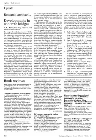 Development in Concrete Bridges