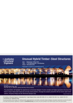 Unusual Hybrid Timber - Steel Structures - Evening Technical Meeting