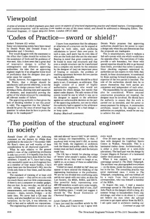 Response to Viewpoint on Codes of Practice - Sword or Shield by D. Waite and D. Evans