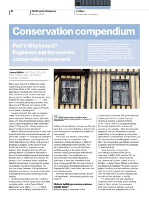 Conservation compendium. Part 1: Why keep it? Engineers and the modern conservation movement