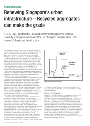 Renewing Singapore's urban infrastructure - Recycled aggregates can make the grade
