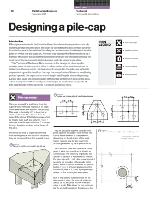 Technical Guidance Note (Level 2, No. 8): Designing a pile-cap