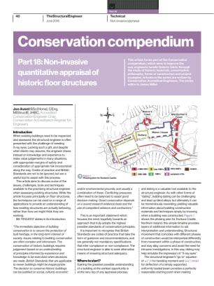Conservation compendium. Part 18: Non-invasive quantitative appraisal of historic floor structures
