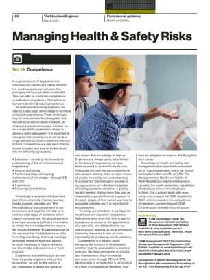Managing Health & Safety Risks (No. 14): Competence