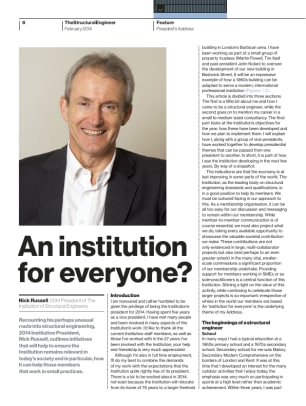 President's Address: An institution for everyone?