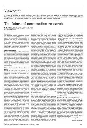 The Future of Construction Research