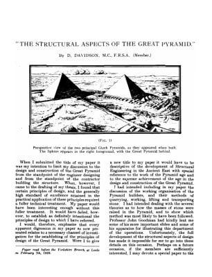 The Structural Aspects of the Great Pyramid