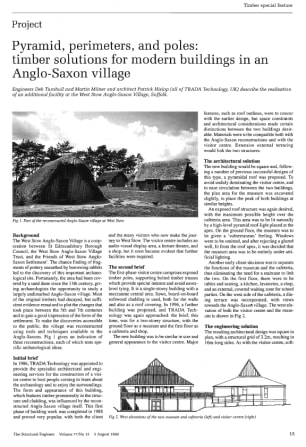 Pyramid, Perimeters, and Poles: Timber Solutions for Modern Buildings in an Anglo-Saxon Village