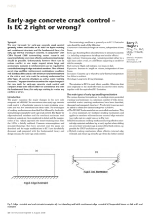 Early-age concrete crack control - Is EC 2 right or wrong?
