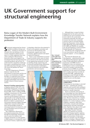 Research Update: UK Government support for structural engineering