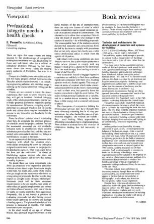 Professional Integrity Needs a Health Check