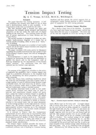 Tension Impact Testing