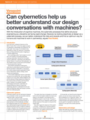 Viewpoint: Can cybernetics help us better understand our design conversations with machines?