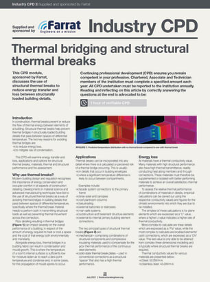 Industry CPD: Thermal bridging and structural thermal breaks