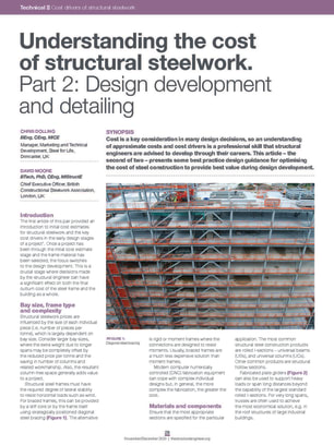 Understanding the cost of structural steelwork. Part 2: Design development and detailing