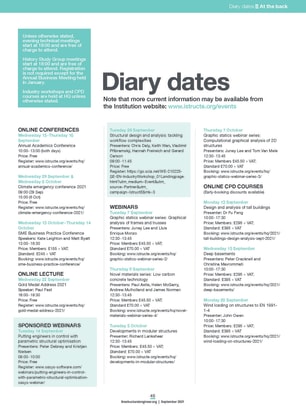 Diary dates (September 2021)