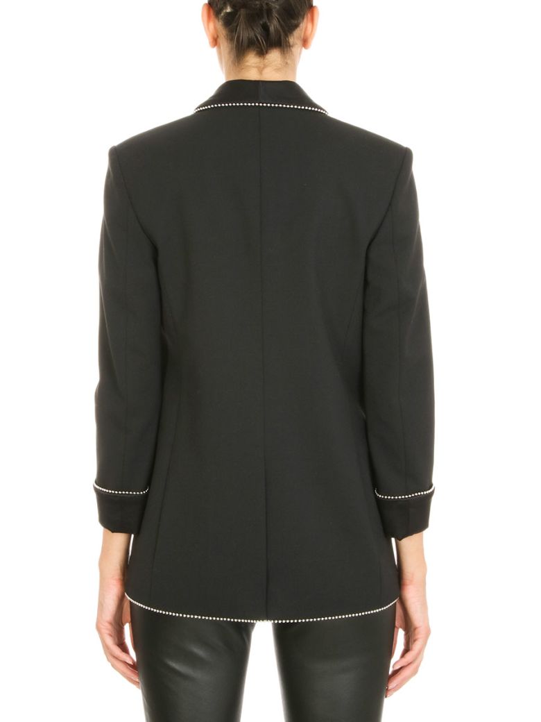 ALEXANDER WANG Ball Chain Trimmed Suit Jacket in Black | ModeSens