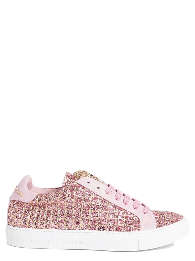 PHILIPP PLEIN Glitter Sneakers in Pink | ModeSens