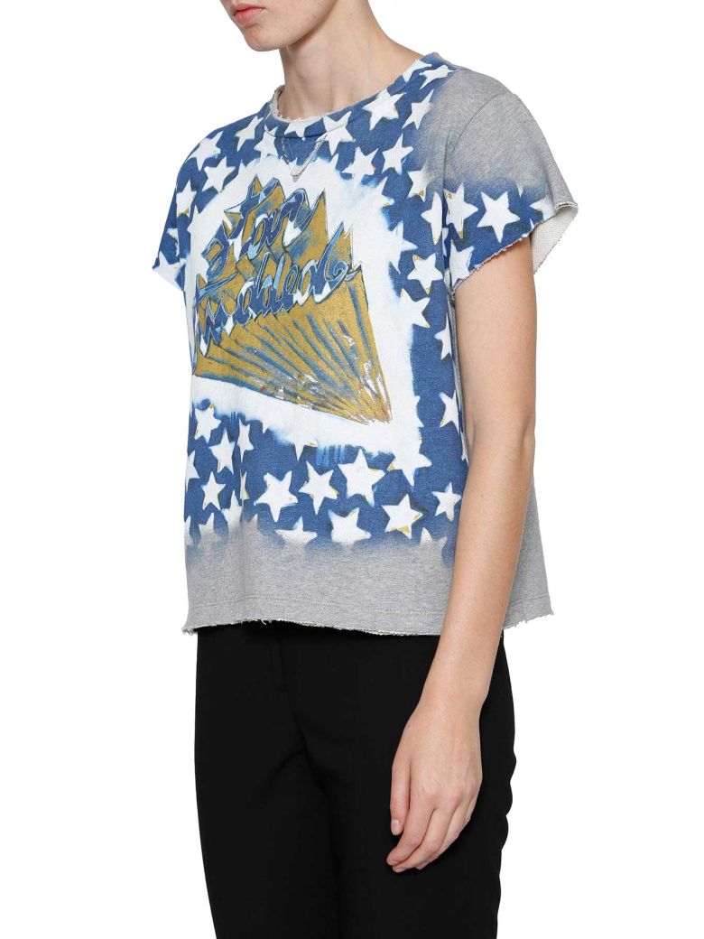 VALENTINO White & Blue 'Star Studded' T-Shirt in Dark Blue | ModeSens