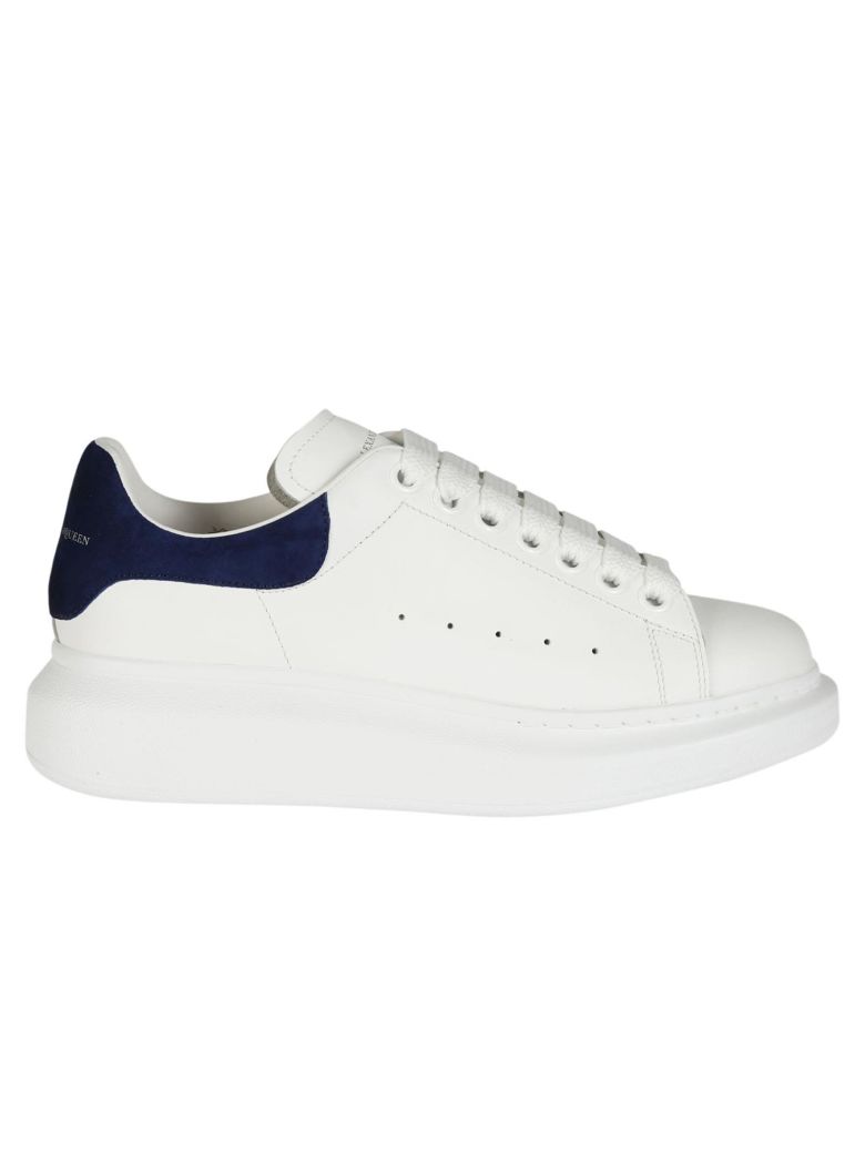 ALEXANDER MCQUEEN Extended Sole Sneakers in White/Paris Blue | ModeSens