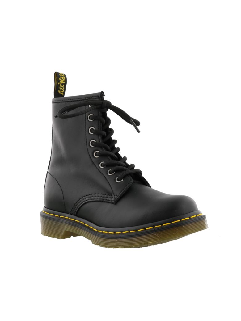 DR. MARTENS Black Virginia Hammered Leather Low Boot | ModeSens