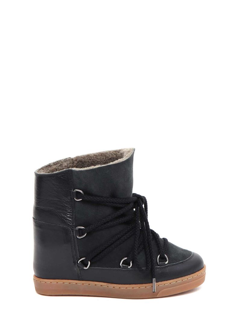 ISABEL MARANT Étoile Nowles Concealed-Wedge Lined Ski Boots in Black ...