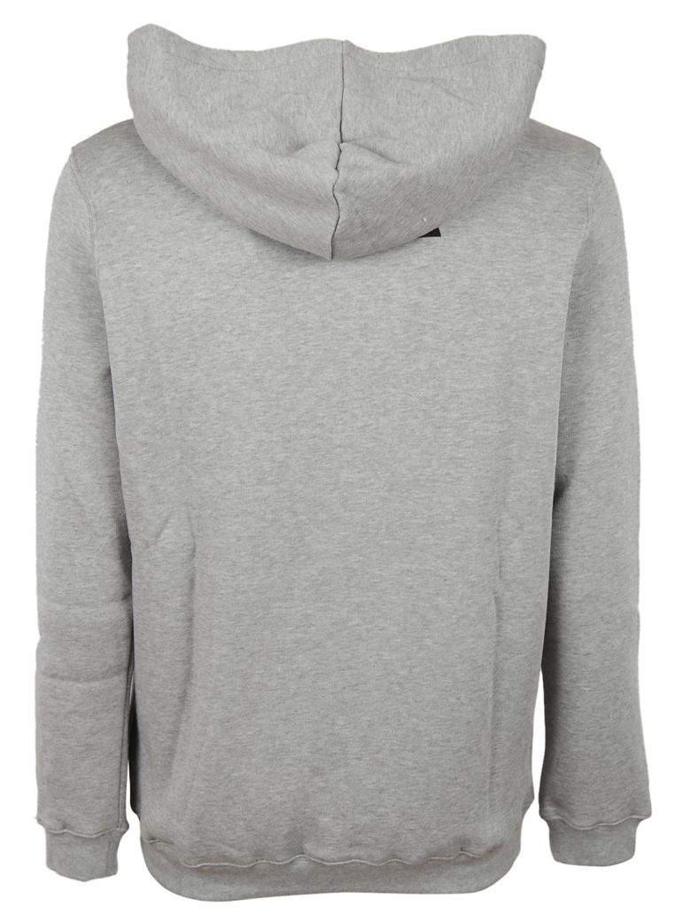 MSGM Diadora Printed Logo Cotton Sweatshirt in Grey/Black | ModeSens