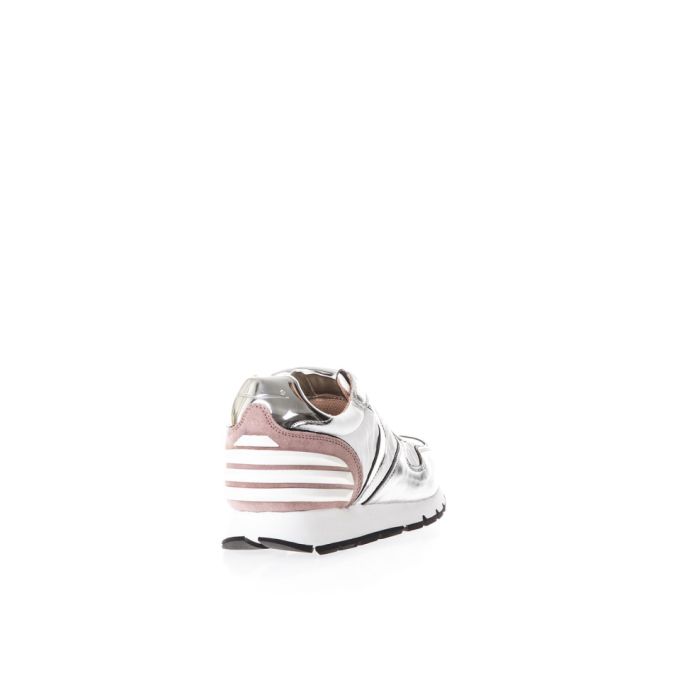 Voile Blanche Julia Power In Fabric And Leather Sneakers展示图