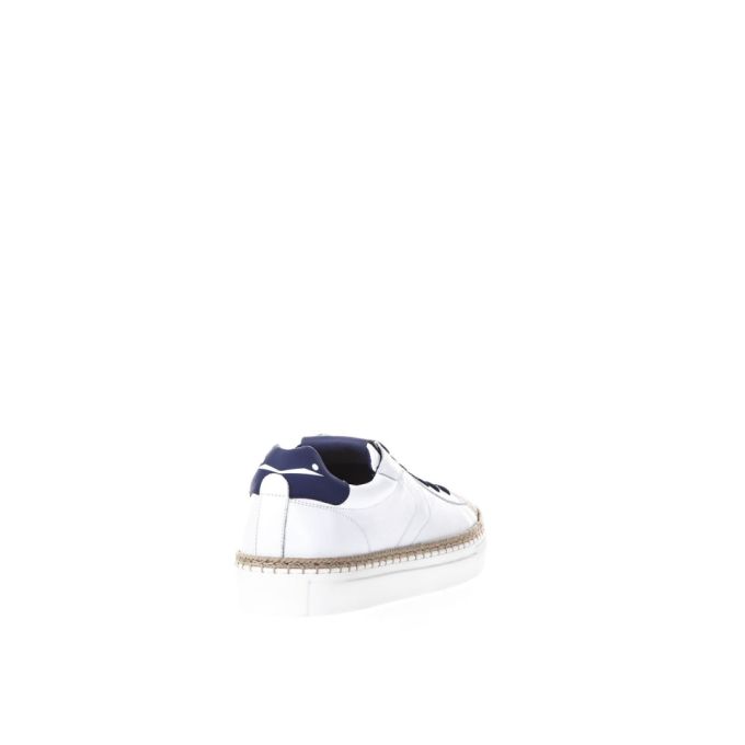 Voile Blanche Whitee & Blue Amlafi Jute & Leather Sneakers展示图