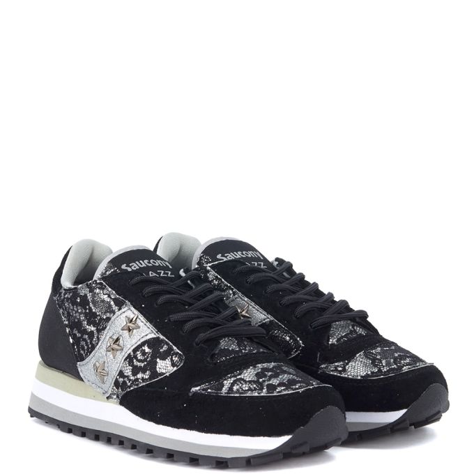 Saucony Jazz Triple Black Suede And Lace Sneaker Limited Edition展示图