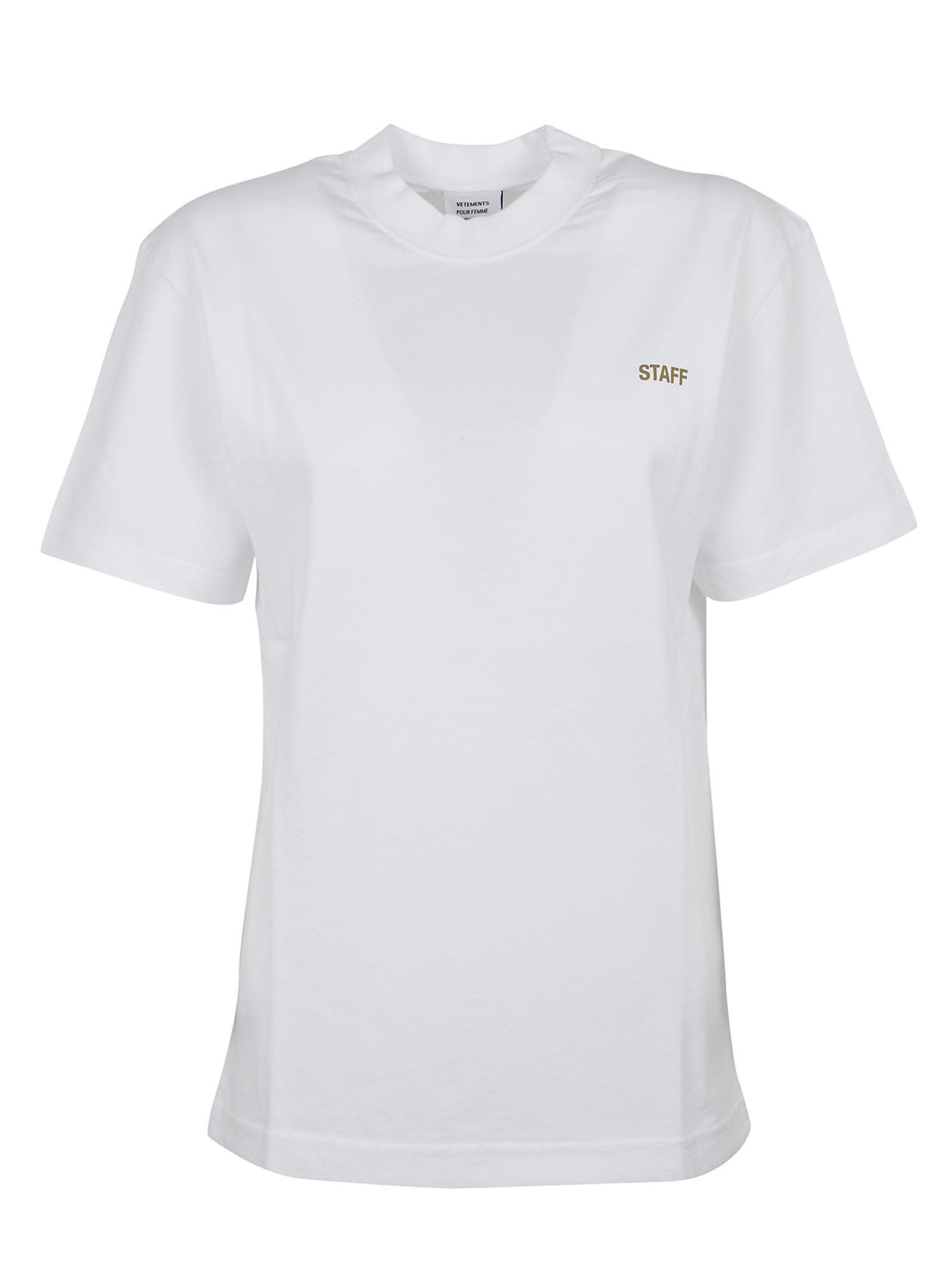 Vetements Entry Level Cotton-Jersey T-Shirt In White Priet | ModeSens
