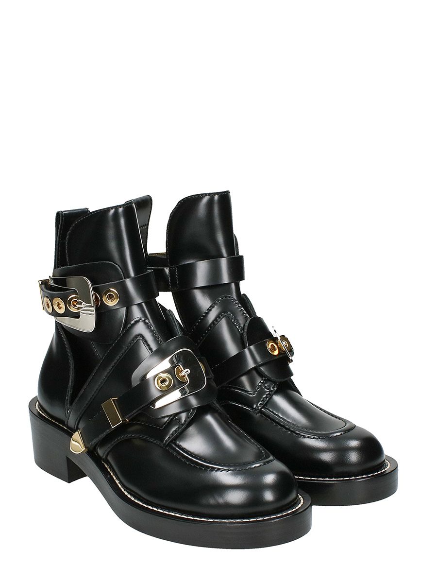 Balenciaga ceinture ankle boots black on sale