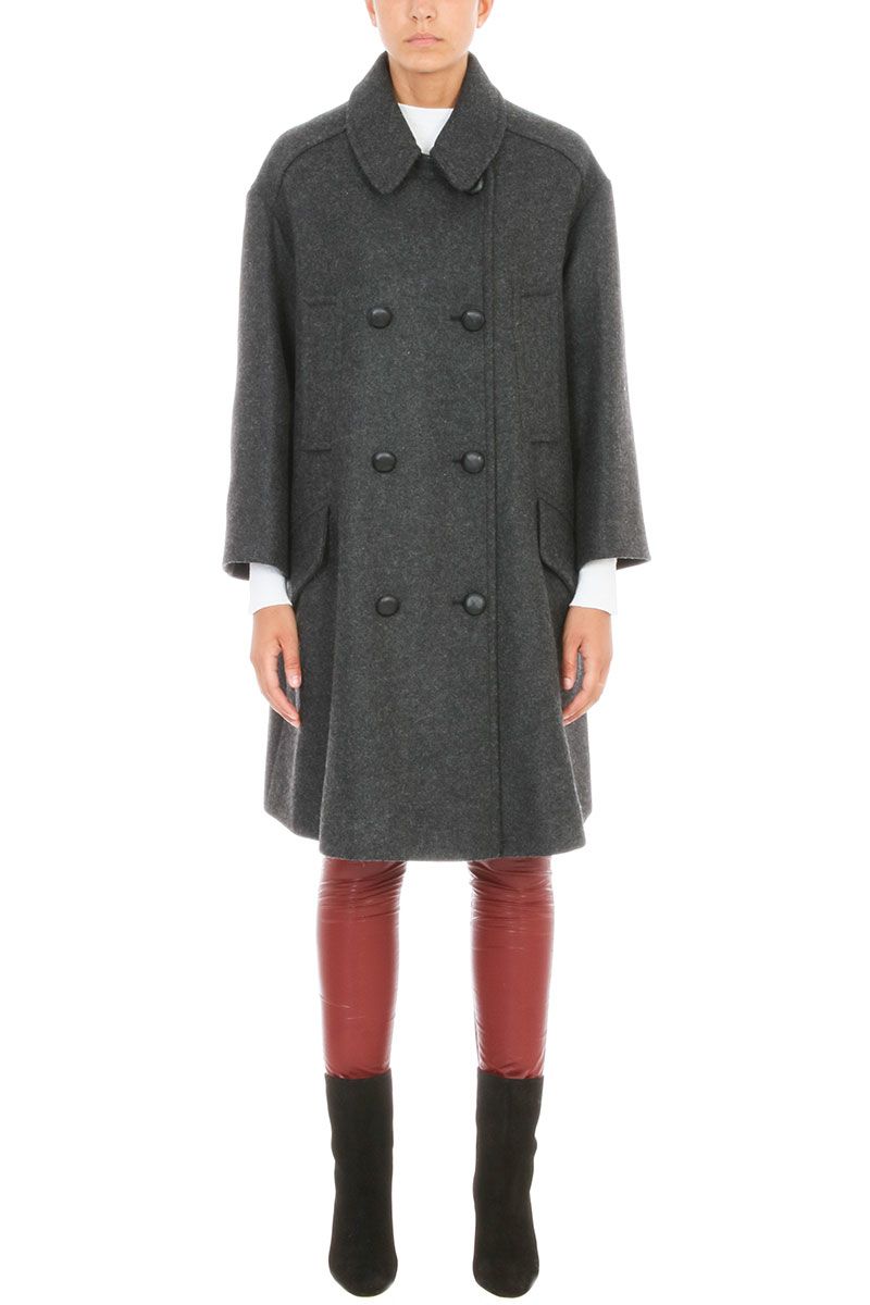 Isabel Marant Etoile - Isabel Marant Etoile Flicka Coat - grey, Women's ...