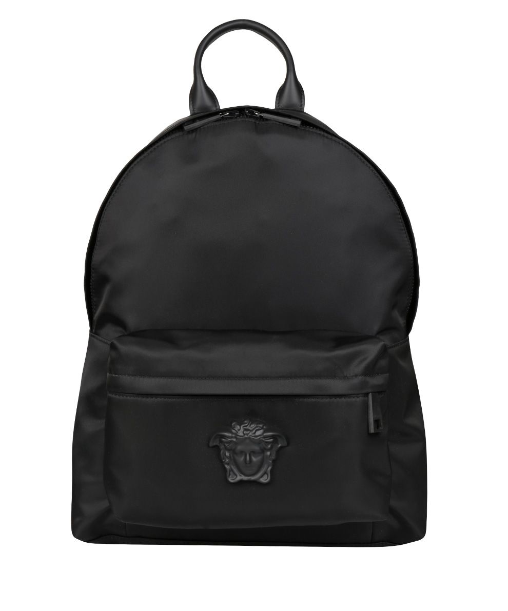 Versace - Versace Medusa Nylon Backpack - NERO, Men's Backpacks | Italist