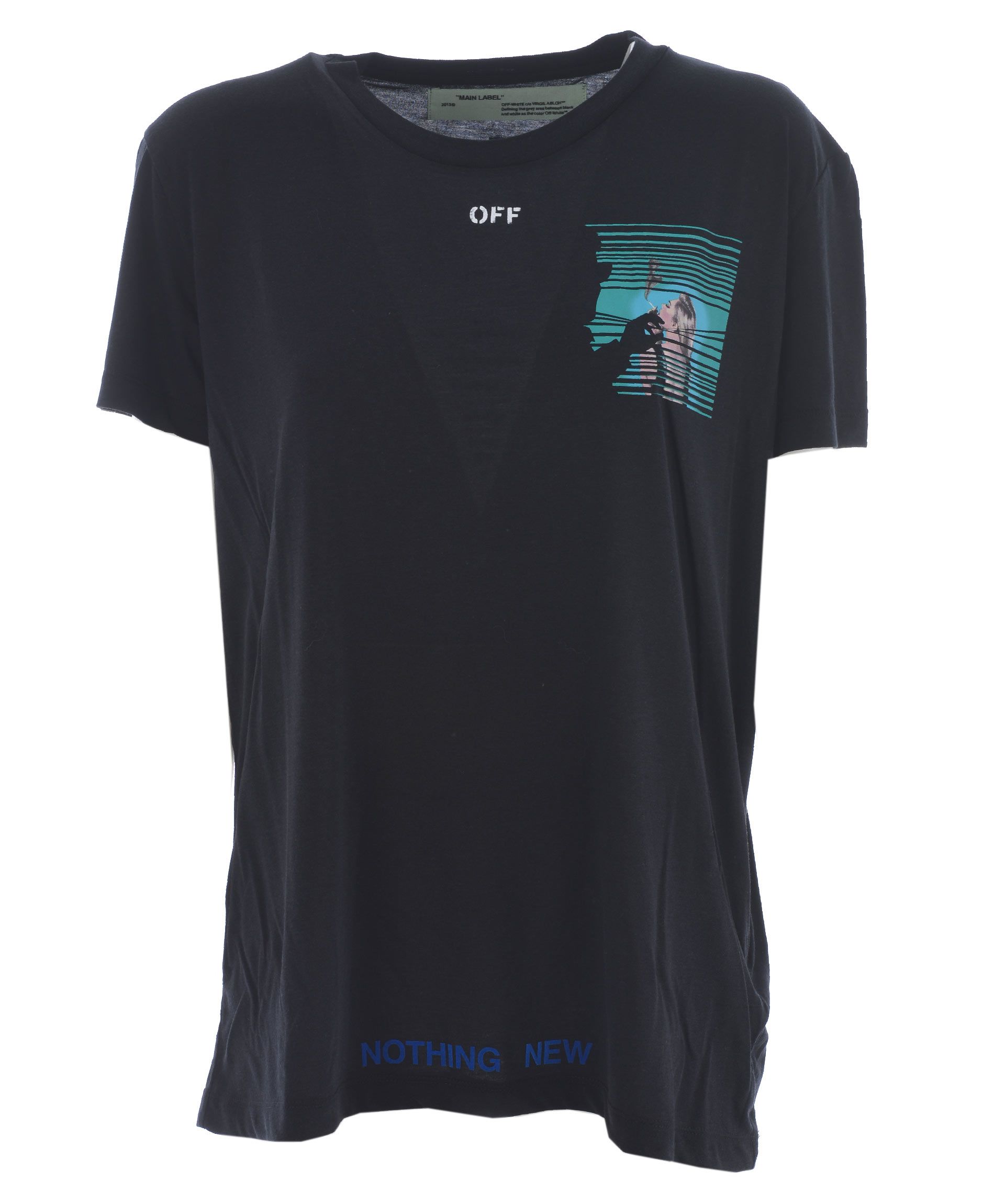 OFF-WHITE Nothing New T-Shirt With Peeping Tom Print in Black | ModeSens