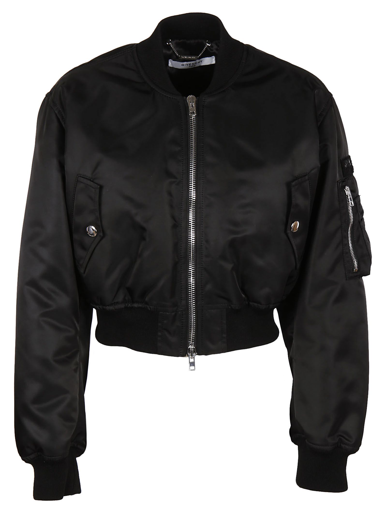 Givenchy - Givenchy Cropped Bomber Jacket - Black, Women's Blazers ...