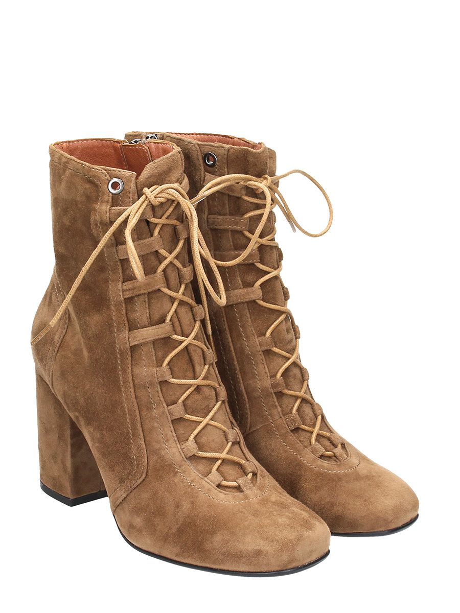 Lola Cruz - Lola Cruz Brown Suede Ankle Boots - leather color, Women's ...